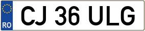 Trailer License Plate